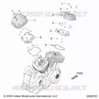 MOTEUR, ROCKER COVERS