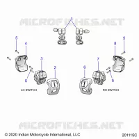 ELECTRICITE, SWITCH CONTROLS, LH/RH