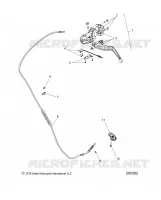 CONTROLS, LEVIER D'EMBRAYAGE AND CABLE