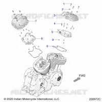 MOTEUR, ROCKER COVERS