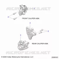 BRAKES, ETRIERS DE FREIN AVANT AND REAR
