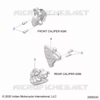 BRAKES, ETRIERS DE FREIN AVANT AND REAR