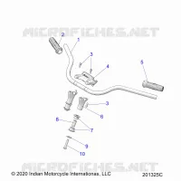 STEERING, FIXATION GUIDON AND GRIPS