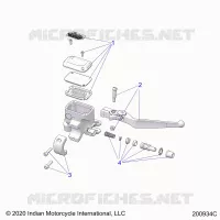 FREIN AVANT, LEVER AND MASTER CYLINDER