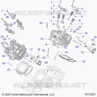 ENGINE, CULASSE, CAMSHAFT AND VALVE ASM.