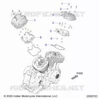 MOTEUR, ROCKER COVERS