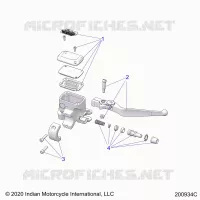 FREIN AVANT, LEVER AND MASTER CYLINDER