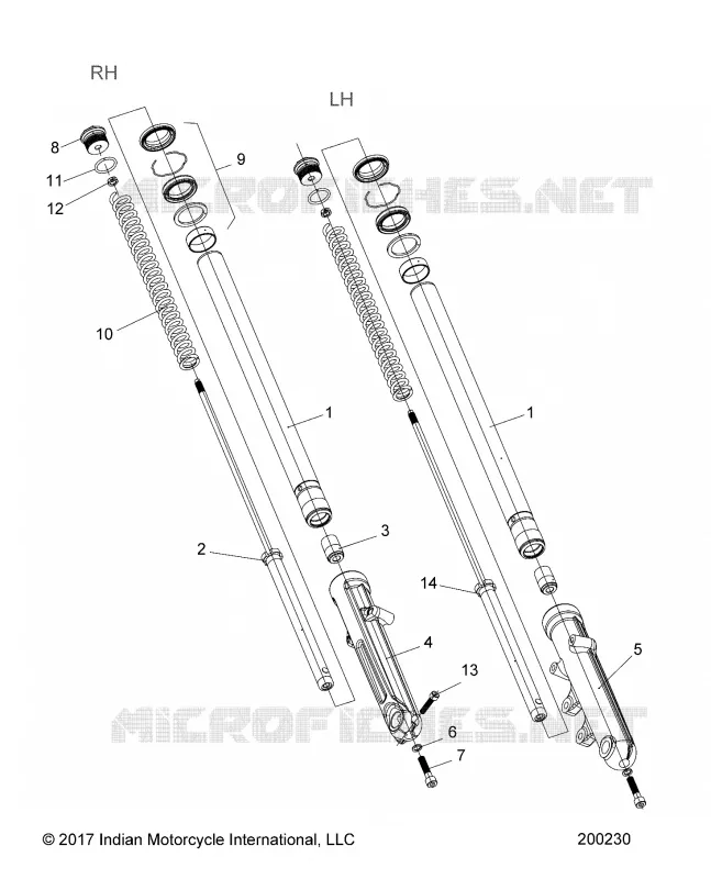 SUSPENSION AVANT FORKS