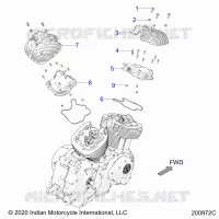 MOTEUR, ROCKER COVERS