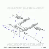 SUSPENSION ARRIERE ASM., SWING ARM AND SHOCKS