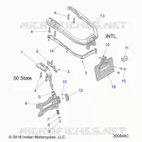 CHASSIS, LICENSE PLATE HOLDER