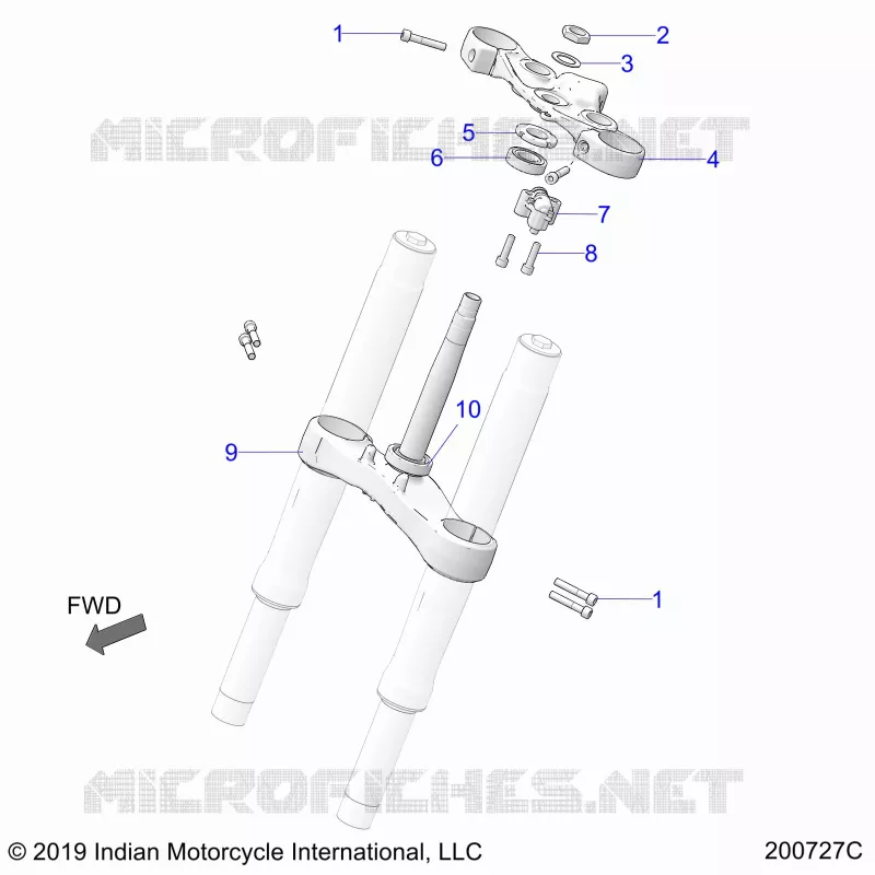 TES DE FOURCHE INFERIEUR ET SUPERIEUR