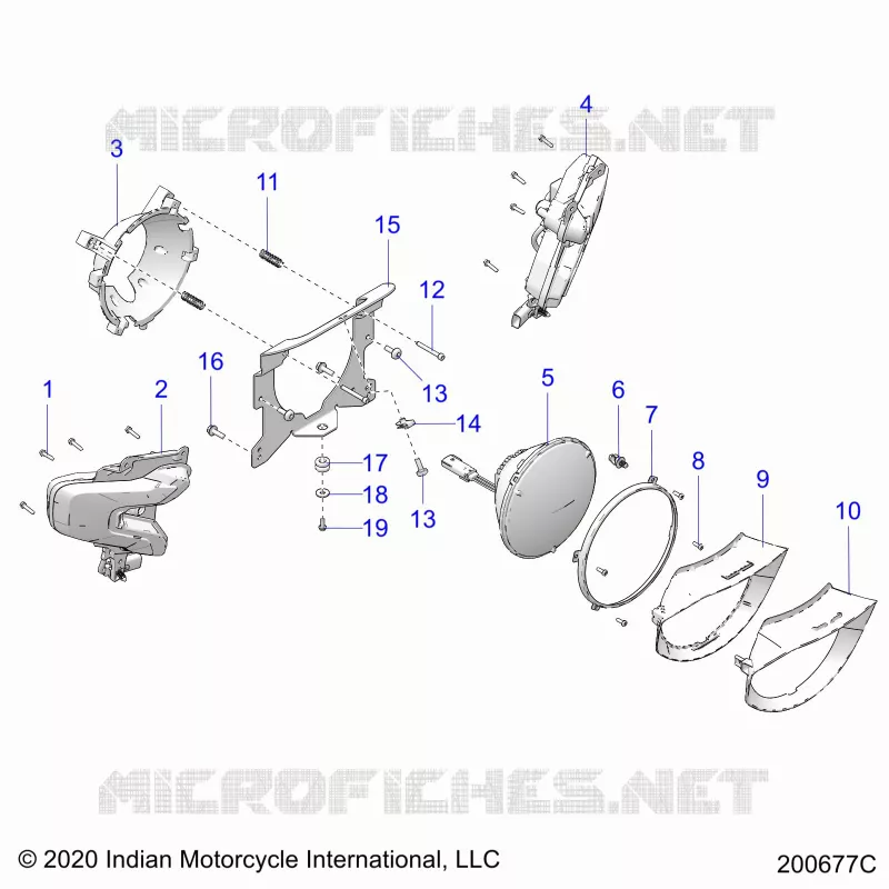 ELECTRICITE, HEADLIGHT, FRONT TURN SIGNALS