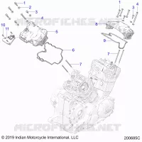 ENGINE, COUVERCLE SOUPAPES