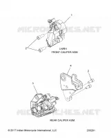 BRAKES, ETRIERS DE FREIN AVANT AND REAR