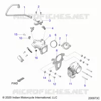 SYSTÃˆME D'ALIMENTATION, FUEL CLAM SHELL/THROTTLE BODY