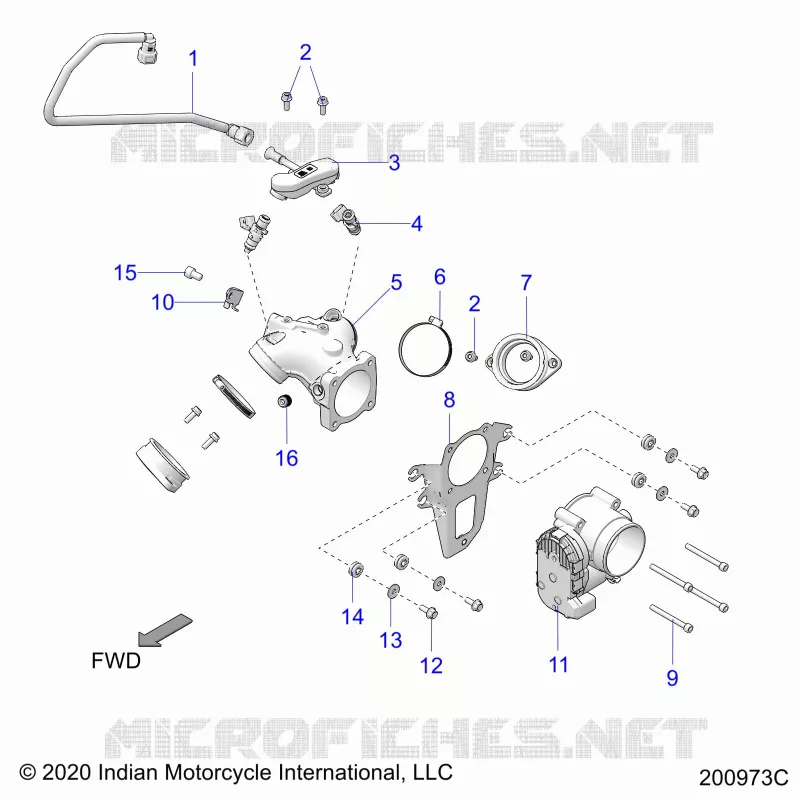 SYSTÃˆME D'ALIMENTATION, FUEL CLAM SHELL/THROTTLE BODY