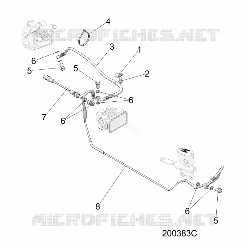 FREINS, FREIN LINE, REAR, ABS