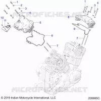 ENGINE, COUVERCLE SOUPAPES