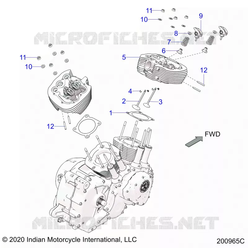 ENGINE, CULASSE ASM.