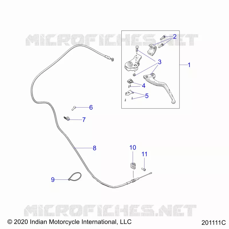 CONTROLS, LEVIER D'EMBRAYAGE AND CABLE