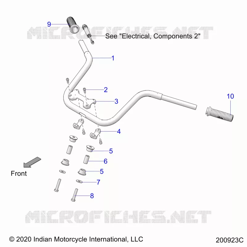 STEERING, FIXATION GUIDON AND GRIPS