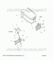 CHASSIS, LICENSE PLATE HOLDER