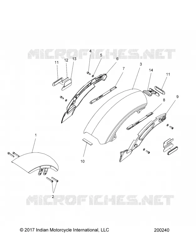 CARROSSERIE - GARDE BOUE AVANT/REAR