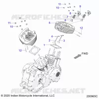 ENGINE, CULASSE ASM.