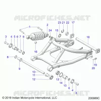 SUSPENSION,REAR SWING ARM/AMORTISSEUR