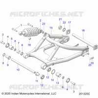 SUSPENSION,REAR SWING ARM/AMORTISSEUR
