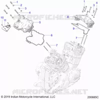 ENGINE, COUVERCLE SOUPAPES