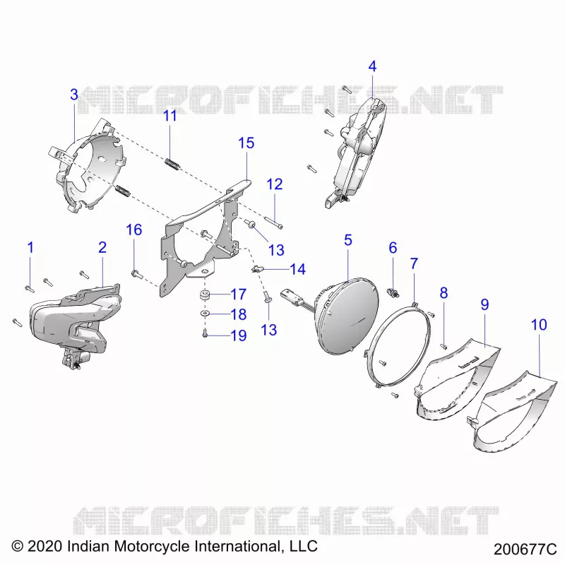 ELECTRICITE, HEADLIGHT, FRONT TURN SIGNALS