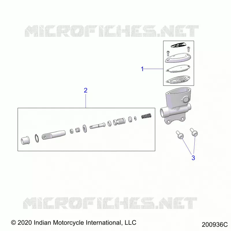 FREIN ARRIERE, MASTER CYLINDER