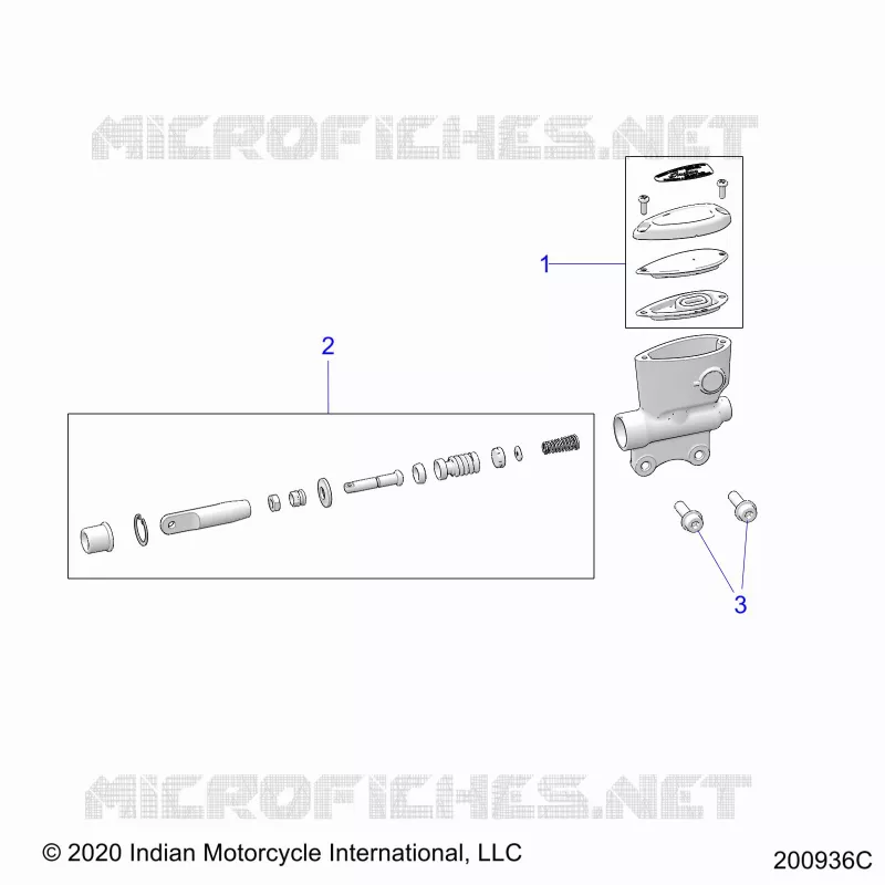 FREIN ARRIERE, MASTER CYLINDER