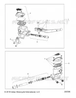 FREINS, MASTER CYL., FRONT AND REAR