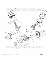 ENGINE, PISTON AND VILEBREQUIN