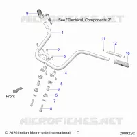 STEERING, FIXATION GUIDON AND GRIPS