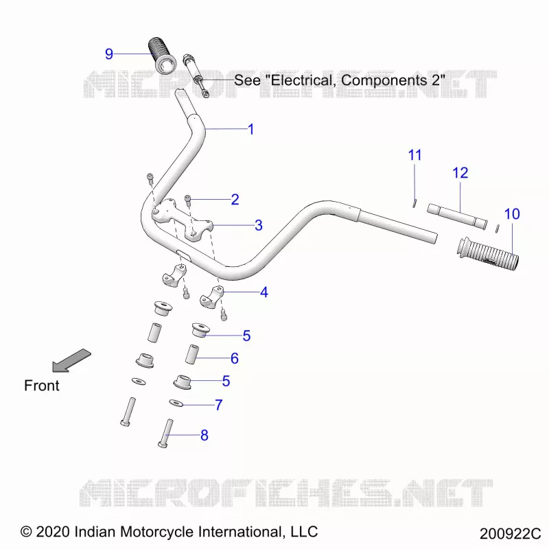 STEERING, FIXATION GUIDON AND GRIPS